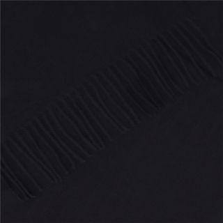 Príjemný šál so strapcami na každý deň Noelia Bolger materiál Polyester s prímesou vlny farba čierna KZ005 - 01