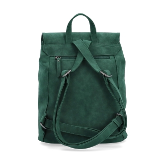 Elegantný mestský batoh zo syntetiky Tangerin materiál syntetická koža zapínanie na zips farba zelená veľkosť stredná 1100 TZE Zozadu