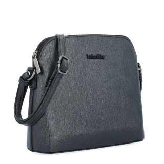 Elegantná crossbody kabelka s čistým dizajnom Le Sands materiál syntetická koža zapínanie na zips farba čierna veľkosť malá 4607 C