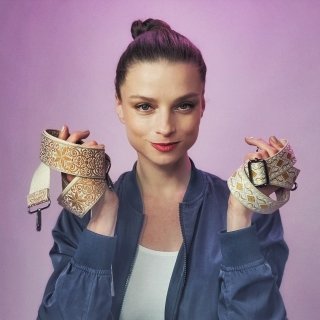 Náhradný popruh na kabelku se vzorom Indee materiál textil farba multicolor P150 - 006 Lifestyle