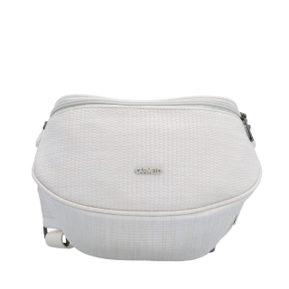 Mestská ľadvinka na pohodlné nosenie crossbody Carmelo materiál syntetická koža zapínanie na zips farba biela veľkosť malá 4399 K Spredu