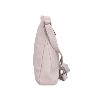 Dizajnová crossbody kabelka Carmelo materiál syntetická koža zapínanie na zips farba ružová veľkosť stredná 4271 LI Z boku