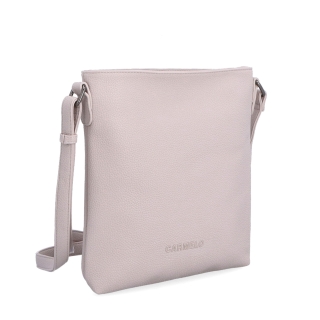 Crossbody kabelka so zipsom Carmelo materiál syntetická koža zapínanie na zips farba ružová veľkosť malá 4324 LI