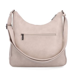 Mestská crossbody kabelka zo syntetickej kože Tangerin materiál syntetická koža zapínanie na zips farba ružová veľkosť stredná 8046 LI Zozadu