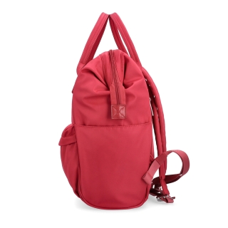 Veľký praktický batoh Carmelo Carmelo materiál nylon zapínanie na zips farba červená veľkosť veľká 4319 CV Z boku