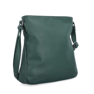 Dizajnová crossbody kabelka Carmelo materiál syntetická koža zapínanie na zips farba zelená veľkosť stredná 4271 TZE