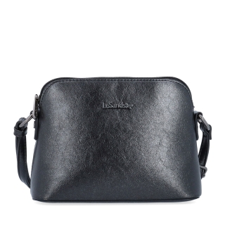 Malá crossbody kabelka s minimalistickým dizajnom Le Sands materiál syntetická koža zapínanie na zips farba sivá veľkosť malá 4611 ANT Spredu