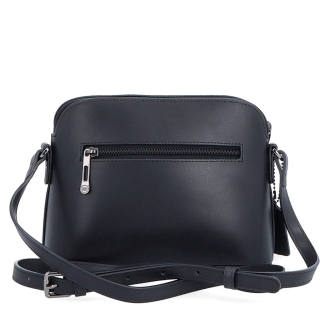 Kožená crossbody kabelka Noelia Bolger Noelia Bolger materiál kože zapínanie na zips farba čierna veľkosť malá NB 0096 C Zozadu