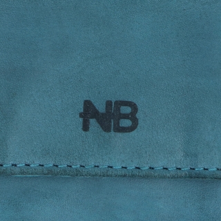 Malá kožená peňaženka pre mužov aj ženy Noelia Bolger materiál kože farba tyrkysová veľkosť malá 5135 NB TYR Logo