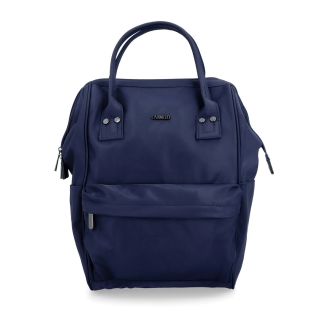 Veľký praktický batoh Carmelo Carmelo materiál nylon zapínanie na zips farba modrá veľkosť veľká 4319 TM Spredu