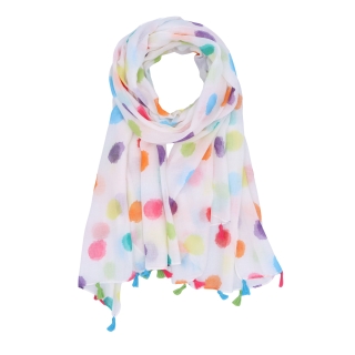 Ľahká šatka s originálnym vzorom Noelia Bolger materiál Viskóza a bavlna farba multicolor KL506 - 09