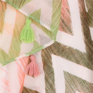 Ľahká šatka s originálnym vzorom Noelia Bolger materiál Viskóza a bavlna farba multicolor KL506 - 07