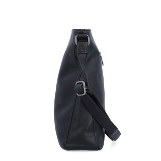 Crossbody kabelka s prehľadným vnútrom Tangerin materiál syntetická koža zapínanie na zips farba čierna veľkosť stredná 8051 C Z boku