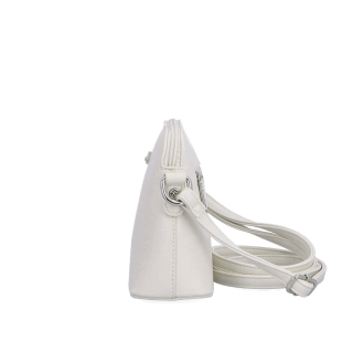 Minimalistická crossbody kabelka Le Sands materiál syntetická koža zapínanie na zips farba béžová veľkosť malá 7710 BE Z boku