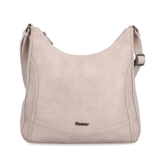 Mestská crossbody kabelka zo syntetickej kože Tangerin materiál syntetická koža zapínanie na zips farba ružová veľkosť stredná 8046 LI Spredu