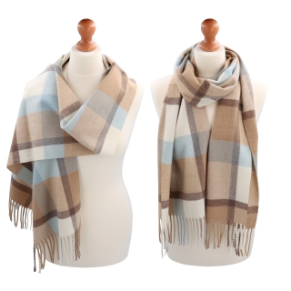 Celoročný šál s károvaným vzorom Noelia Bolger materiál Polyester s prímesou vlny farba multicolor KZ004 - 01