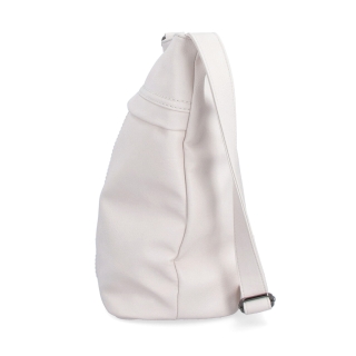 Veľká crossbody kabelka z mäkkej syntetickej kože Tangerin materiál syntetická koža zapínanie na zips farba béžová veľkosť veľká 8001 K Z boku
