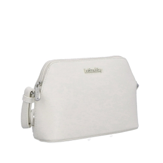 Jemná, minimalistická crossbody kabelka Le Sands materiál syntetická koža zapínanie na zips farba béžová veľkosť malá 7718 BE