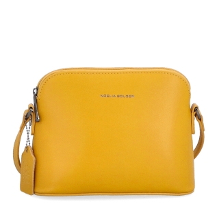 Kožená crossbody kabelka Noelia Bolger Noelia Bolger materiál kože zapínanie na zips farba žltá veľkosť malá NB 0096 ZLU Spredu