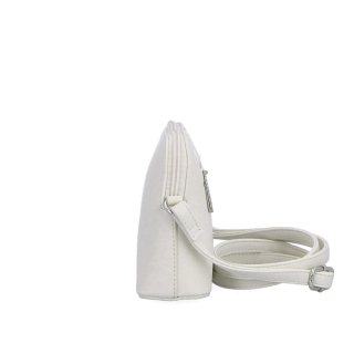 Jemná, minimalistická crossbody kabelka Le Sands materiál syntetická koža zapínanie na zips farba béžová veľkosť malá 7718 BE Z boku