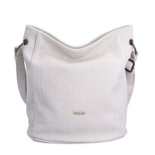 Crossbody kabelka v elegantnom dizajne Carmelo materiál syntetická koža zapínanie na zips farba béžová veľkosť stredná 4339 K Spredu