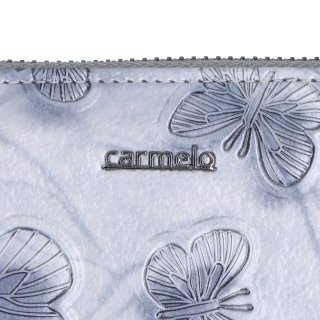 Peračník z lakovanej kože Carmelo materiál kože zapínanie na zips farba biela veľkosť stredná 2124 M OW Logo