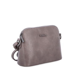 Minimalistická crossbody kabelka Le Sands materiál syntetická koža zapínanie na zips farba taupe veľkosť malá 7710 T