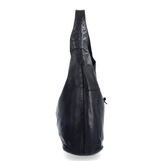 Veľká prešívaná kožená shopper kabelka Noelia Bolger materiál kože zapínanie na zips farba čierna veľkosť veľká NB 2077 C Z boku