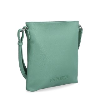 Crossbody kabelka so zipsom Carmelo materiál syntetická koža zapínanie na zips farba zelená veľkosť malá 4324 ZE