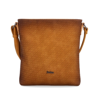 Crossbody s čistým dizajnom Indee materiál syntetická koža zapínanie na zips farba žltá veľkosť malá 6316 ZLU Spredu