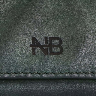 Malá kožená peňaženka s unisex dizajnom Noelia Bolger materiál kože farba zelená veľkosť malá 5133 NB ZE Logo
