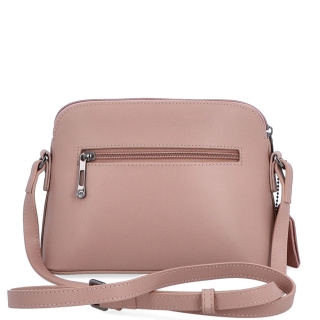 Kožená crossbody kabelka Noelia Bolger Noelia Bolger materiál kože zapínanie na zips farba nude veľkosť malá NB 0096 N Zozadu