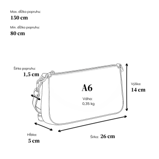 Malá crossbody kabelka v slamenom štýle Le Sands materiál syntetická koža zapínanie na zips farba béžová veľkosť malá 4616 K Rozmery
