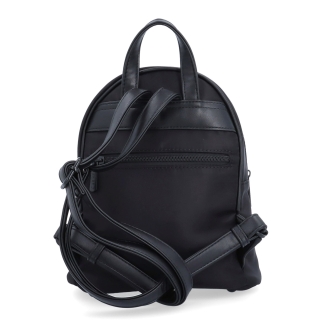 Malý nylonový batoh pre ženy Carmelo materiál nylon zapínanie na zips farba čierna veľkosť malá 6604 C Zozadu