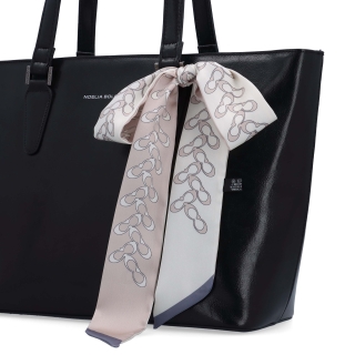 Úzky šálik s elegantným vzorom Noelia Bolger materiál polyester farba multicolor S012 - 02