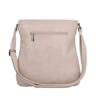 Crossbody kabelka s prešívaním Tangerin materiál syntetická koža zapínanie na zips farba ružová veľkosť stredná 8004 LI Zozadu