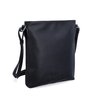 Crossbody kabelka so zipsom Carmelo materiál syntetická koža zapínanie na zips farba čierna veľkosť malá 4324 C