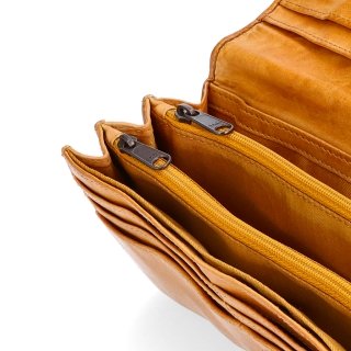 Dlhá kožená peňaženka s mandalou Noelia Bolger materiál kože zapínanie na cvok farba žltá veľkosť veľká 5121 NB ZLU Detail