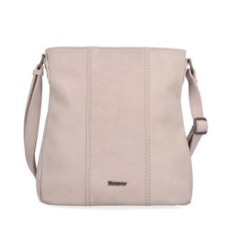 Crossbody kabelka s prešívaním Tangerin materiál syntetická koža zapínanie na zips farba ružová veľkosť stredná 8004 LI Spredu