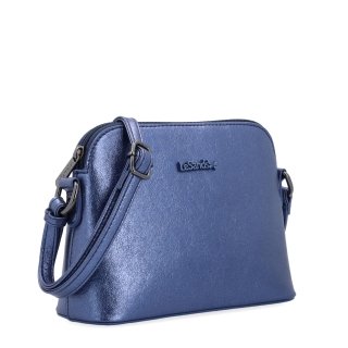 Malá crossbody kabelka s minimalistickým dizajnom Le Sands materiál syntetická koža zapínanie na zips farba modrá veľkosť malá 4611 TM