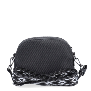 Štýlová crossbody kabelka s textúrovaným povrchom Tangerin materiál syntetická koža zapínanie na zips farba sivá veľkosť malá 4365 ANT Zozadu