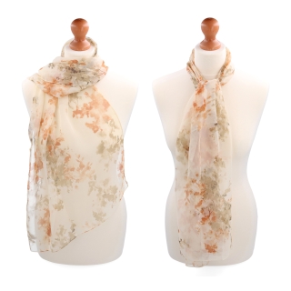 Štýlová dámska šatka pre každý outfit Noelia Bolger materiál polyester farba béžová KL501 - 01
