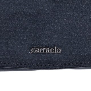 Štýlová lakovaná peňaženka z pravej kože Carmelo materiál kože zapínanie na cvok farba sivá veľkosť veľká 2109 K ANT Logo