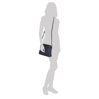 Kožená crossbody kabelka Noelia Bolger Noelia Bolger materiál kože zapínanie na zips farba zelená veľkosť malá NB 0096 TZE Na postave