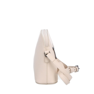 Kožená crossbody kabelka Noelia Bolger Noelia Bolger materiál kože zapínanie na zips farba béžová veľkosť malá NB 0096 BE Z boku