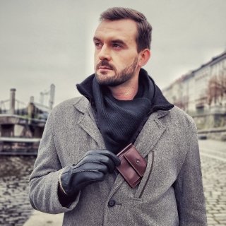 Pánska kožená dolarovka Cosset materiál kože farba hnedá veľkosť malá 4497 Komodo H Lifestyle