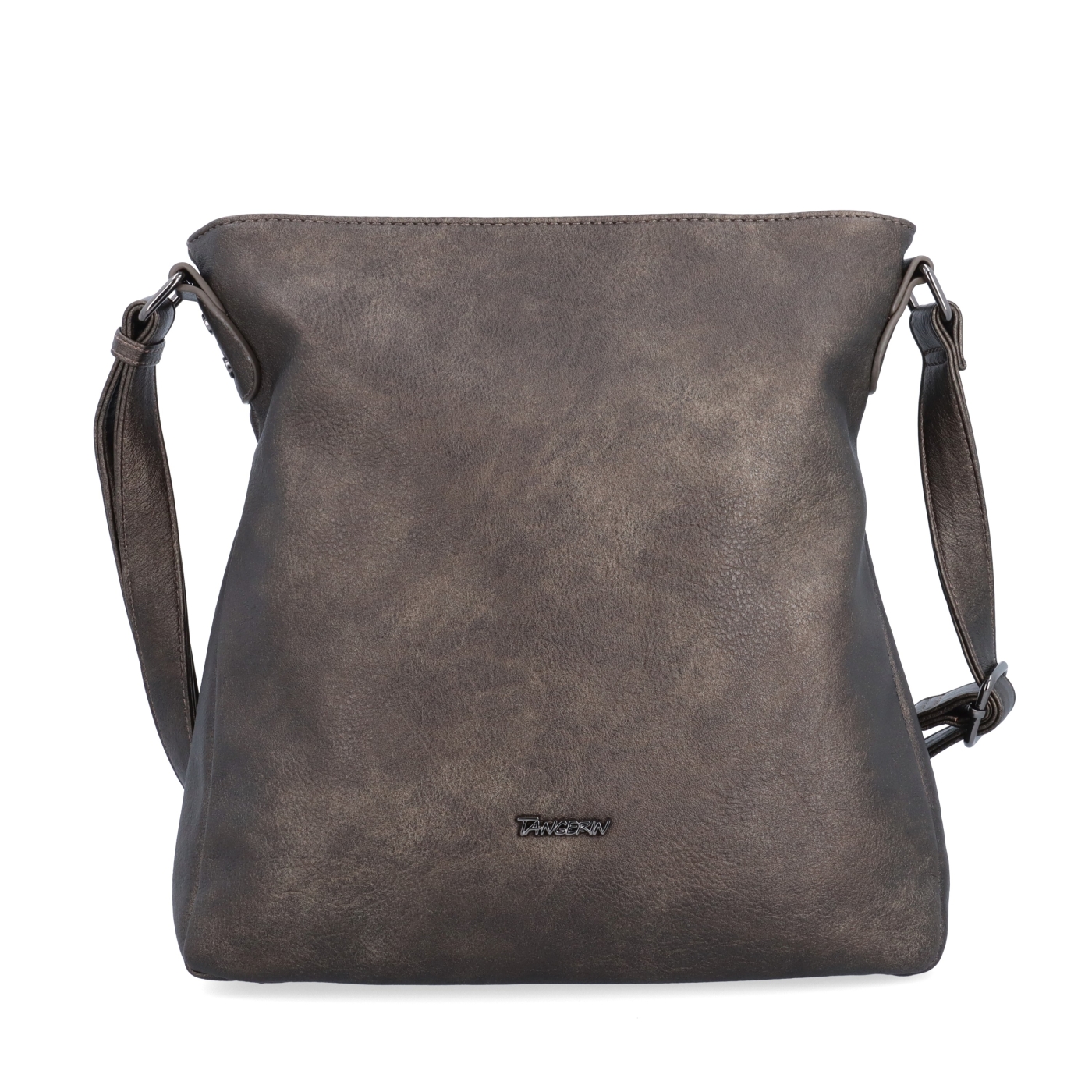 Crossbody kabelka s prehľadným vnútrom Tangerin materiál syntetická koža zapínanie na zips farba sivá veľkosť stredná 8051 ANT Spredu