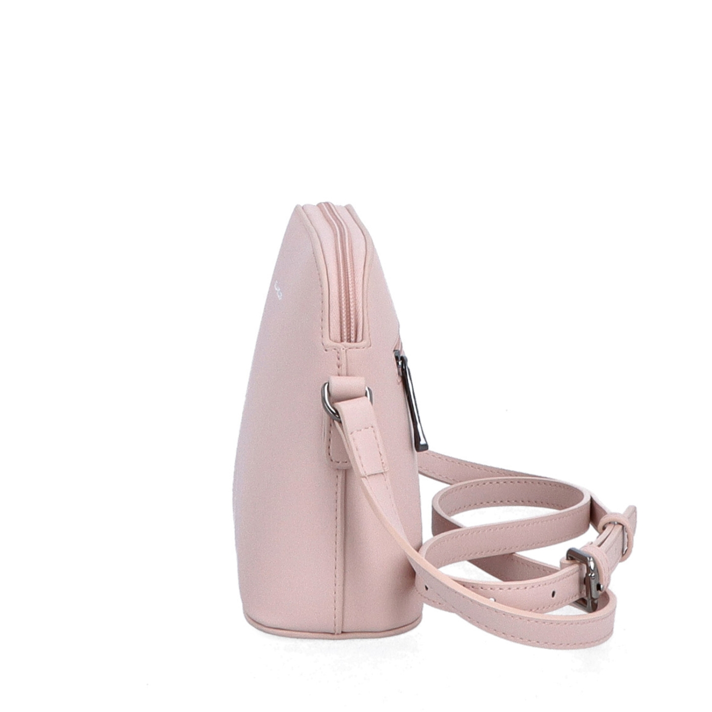Kožená crossbody kabelka Noelia Bolger Noelia Bolger materiál kože zapínanie na zips farba ružová veľkosť malá NB 0096 R Z boku