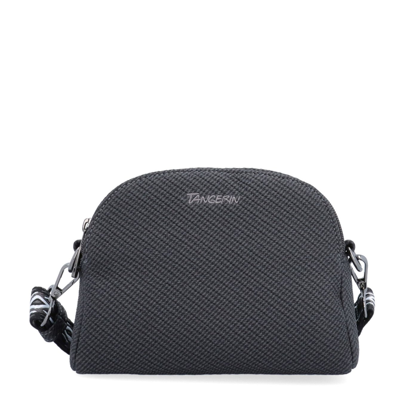 Štýlová crossbody kabelka s textúrovaným povrchom Tangerin materiál syntetická koža zapínanie na zips farba sivá veľkosť malá 4365 ANT Spredu