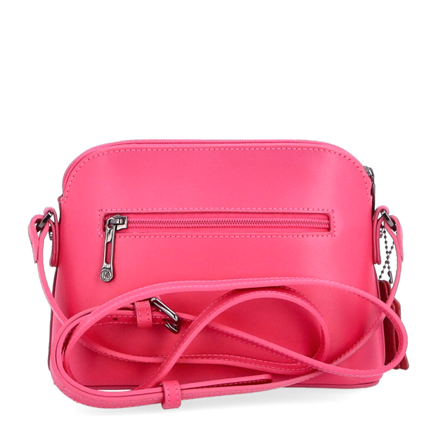 Kožená crossbody kabelka Noelia Bolger Noelia Bolger materiál kože zapínanie na zips farba ružová veľkosť malá NB 0096 F Zozadu